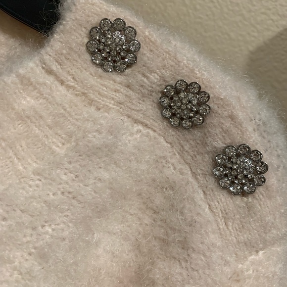&other stories mohair Rhinestone Button Knit Sweater - Picture 2 of 8